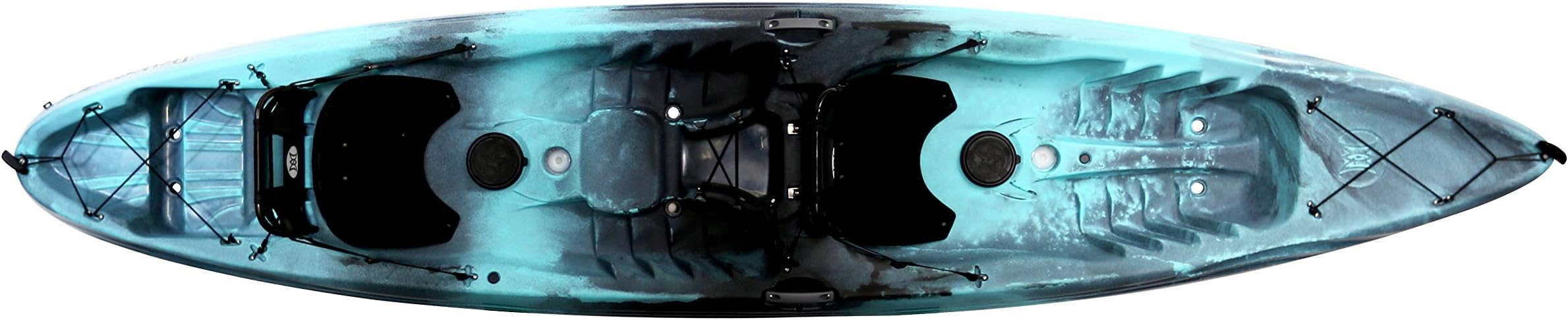 Perception Tribe 13.5 Sit on Top Tandem Kayak for All-Around Fun Large Rear Storage with Tie Downs