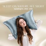ZIMASILK 100% Mulberry Silk Pillowcase 19 Momme 6A Dusty Blue 50x75 cm view 3