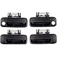 CF Advance Compatible with 00-04 Toyota Avalon Front Rear Left Right Outside Door Handle Set of 4PCS Non Painted Black 2000 2001 2002 2003 2004