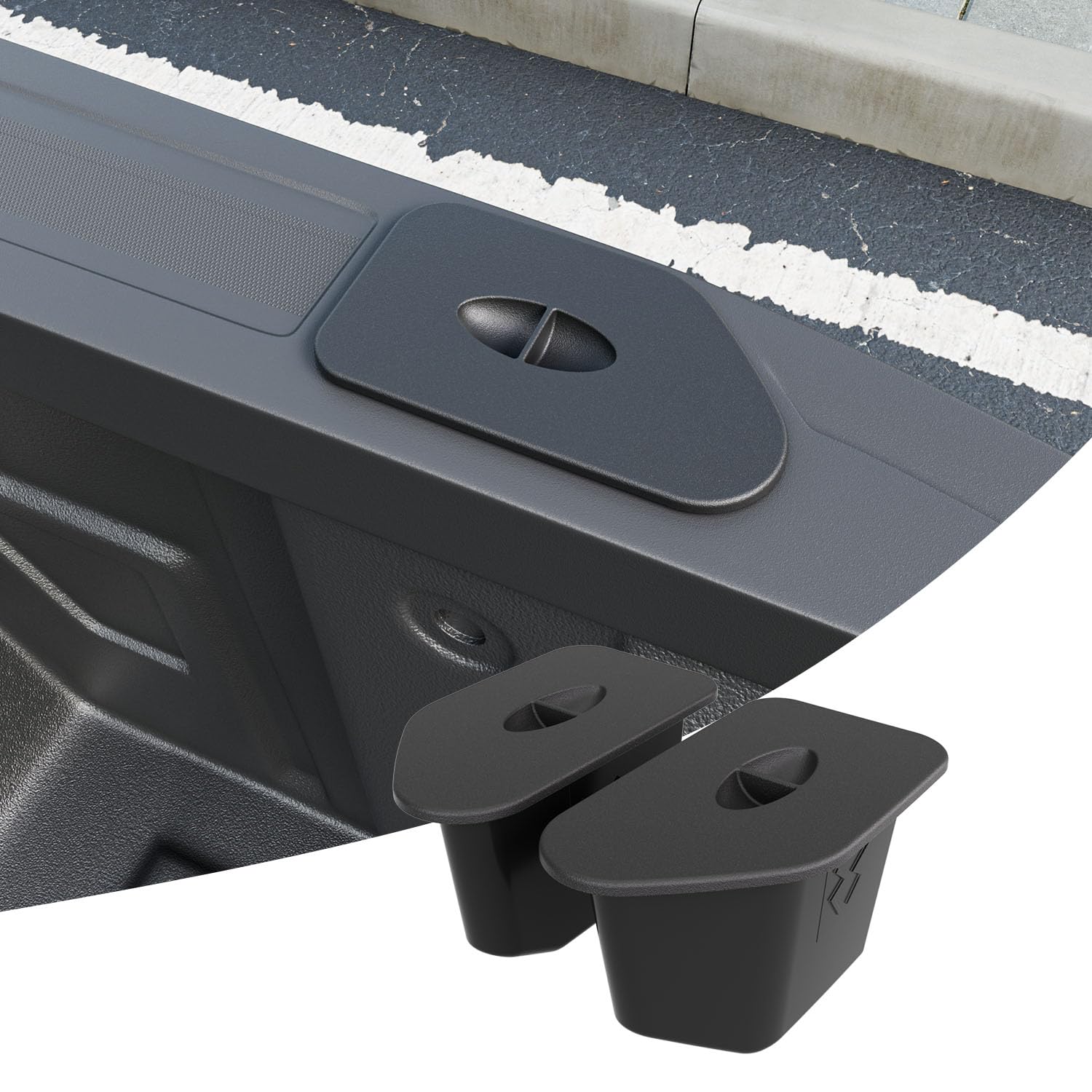 Photo 1 of CZmenghe Bed Rail Stake Pocket Cover Compatible with 2019-2025 Chevy Silverado 1500 GMC Sierra 1500 Stake Holes Plug Storage Box Replacement for 2019-2025 Chevy Silverado Accessories