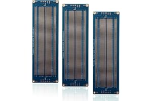 Treedix 3 pcs Universal Board Solderable BreadBoard PCB Prototype Shield Board Double Sided Tinned Gold Plated Holes Compatible with Arduino Kit Raspberry Pi Shield Prototyping and Testing (Mode 1)