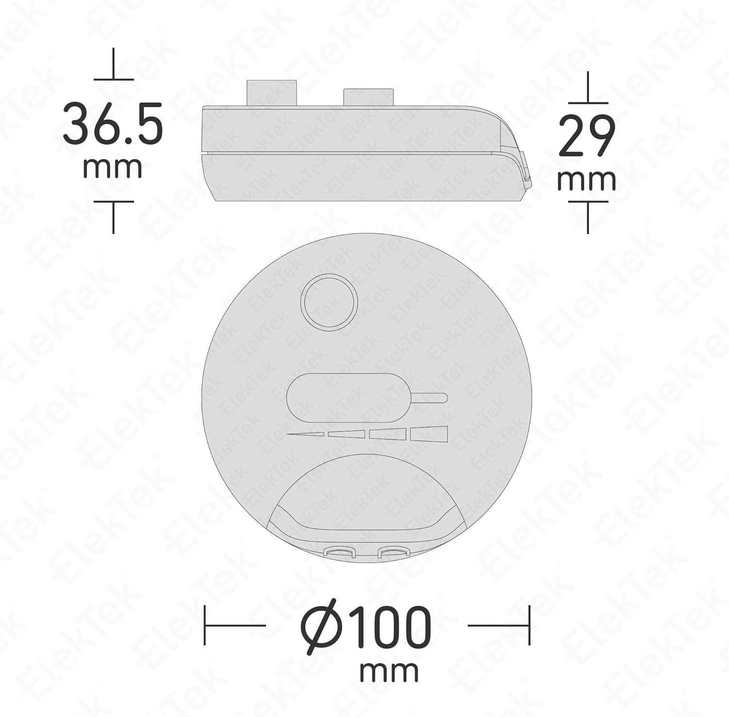 ElekTek LED Compatible Universal In Line Foot Dimmer Switch 240v AC 3 Core Suitable For Quality LED CFL & Incandescent Bulbs Black - Image 3