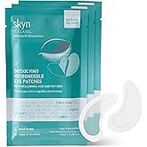 skyn ICELAND Dissolving Microneedle Under-Eye Patches — 39% Hyaluronic Acid & Peptides, No-Slip Overnight Eye Mask, Vegan, All Skin Types, 3 Pairs