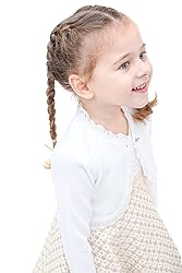 Lilax Little Girls' Knit Long Sleeve Button Closure
