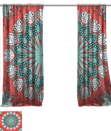 Amazon Com Diy Sheer Curtains Patterned Background Arabesque