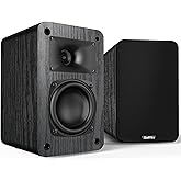 Saiyin Passive Bookshelf Speakers, 2-Way Passive Speakers, 3.5" Woofer & Silk Horn Tweeter, 60Hz Bass for Home/Office/Theater Pair (Needs Amplifier or Receiver to Operate)