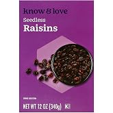 Know &amp; Love, Seedless Raisins Carton, 12 Ounce