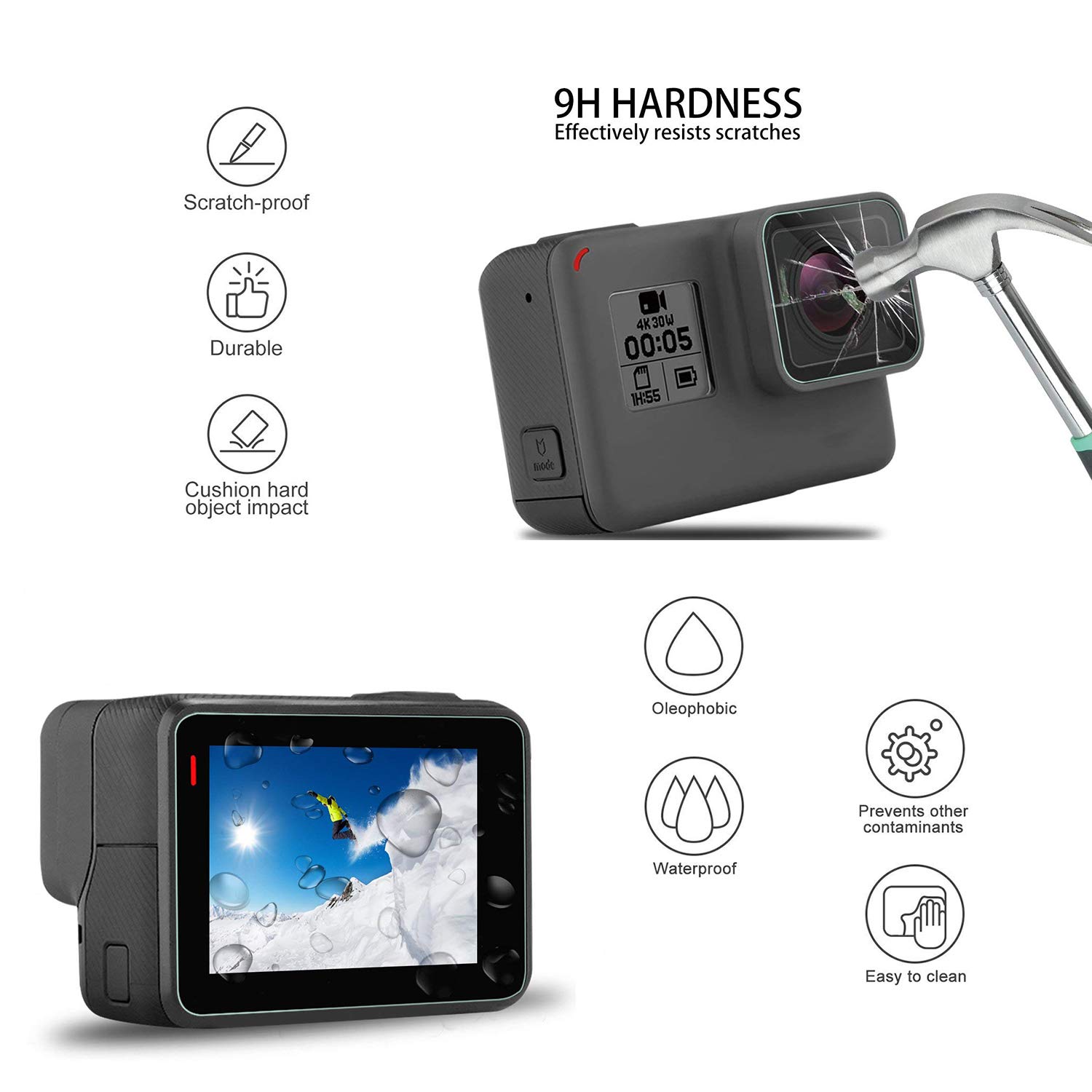 Kitspeed Accessories kit for GoPro Hero 7 Black / 6/5 Including