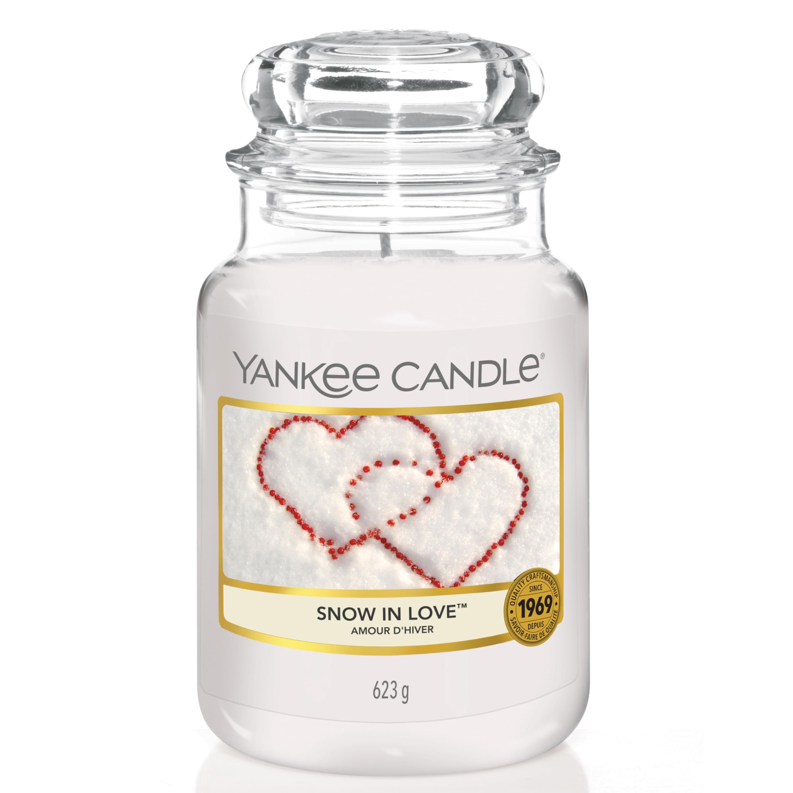 Yankee Candle Scented Candle | Snow In Love Large Jar Candle | Long Burning Candles: up to 150 Hours