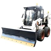 Bulldozer attachments 6-Way Dozer Blade for Skid Steer Attachments, 84" Width, &plusmn;30&deg; Angle &amp; &plusmn;10&deg; Tilt, Heavy Duty Bolt-On Edge, Ideal for Construction &amp; Landscaping​