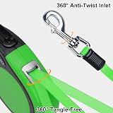 Taglory Retractable Dog Lead 5 m Green Anti-Tangle 20 kg Small Medium view 5