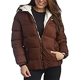 Reebok Womens Puffer Jacket - Heavyweight Quilted Parka Winter Coat - Fully Faux Fur Lined Ski Jacket for Women