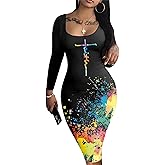 Nimsruc Womens Autumn Casual Sexy Long Sleeves Bodycon Dress Basic Pencil Midi Club Dresses