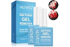 TUDIQE Gel Nail Polish Remover (2 Pack), Ultra-Powerful Professional Nail Polish Remover for Natural, Quickly & Easily Magic Soak-Off Gel Polish in 2-5 Minutes - Safe, No Need For Foil, Soaking Or Wrapping.