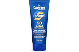 Coppertone SPORT Sunscreen Lotion Broad Spectrum SPF 50 (3 Fluid Ounce) (Packaging may vary)