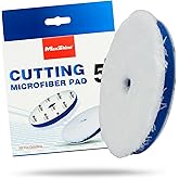Maxshine 5" Universal Microfiber DA Cutting Pad – High-Performance Polishing Pad for Heavy Defect Removal – Hook & Loop Backing – Ideal for Paint Correction & Auto Detailing