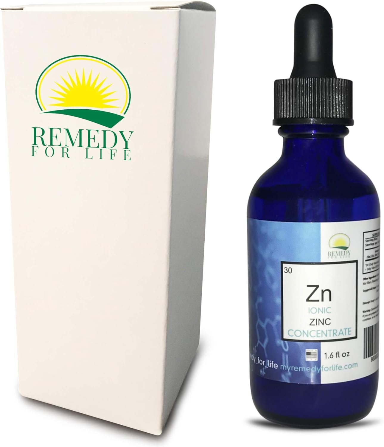 Organic Zinc Sulfate Liquid Supplement – Immune Boosting Formula – Ionic Trace Mineral by Remedy for Life: Health & Personal Care