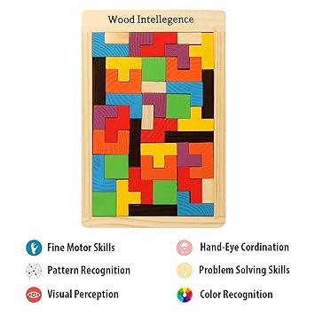 Brown Leaf Wood Intelligence Puzzle 40 Pcs Toy Best Item Birthday Return Gift