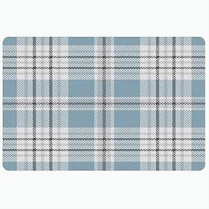 Alfombra de baño para baño Alfombrillas antideslizantes Tartán Patrón a