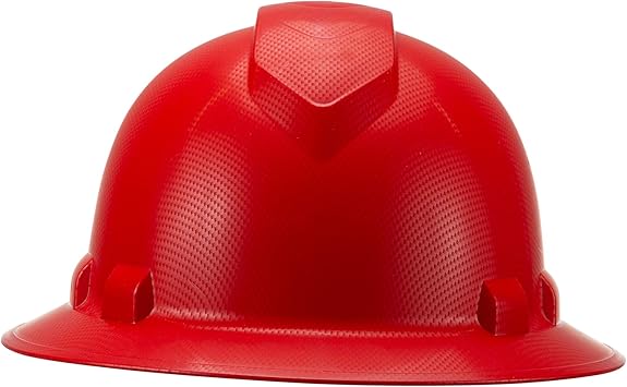 red carbon fiber hard hat
