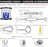 50M 304 Stainless Steel Garden Wire Rope Kit Plant Support Cable view 6