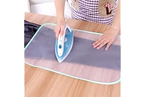 InfantLY Bright Heat Resistant Ironing Sewing Tools Cloth Protective Insulation Pad-Hot Home Ironing Mat Anti-scalding（2PC）, Pink