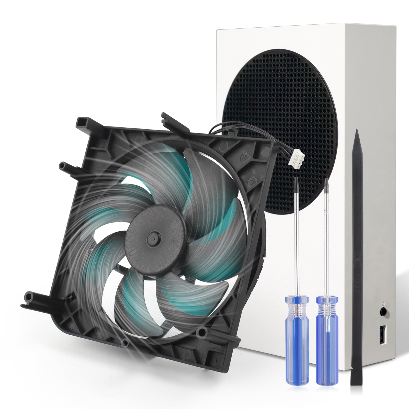 Photo 1 of Internal Cooling Fan for Xbox Series S Console Cooler Replacement CPU Cooling Fan with Repair Tools(7 Blades)