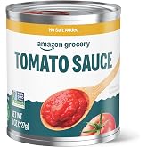 Amazon Fresh, Tomato Sauce, No Salt Added, 8 Oz (Previously Happy Belly, Packaging May Vary)