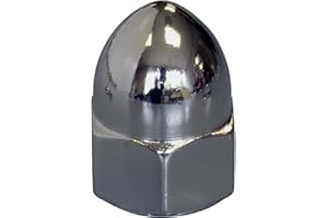 The Hillman Group 943046 Chrome SAE Acorn Nut, 5/16-24-Inch, 3-Pack