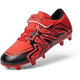 DREAM PAIRS Boys Girls Soccer Cleats Kids Youth Multi Ground Outdoor Football Shoes for Little/Big Kid