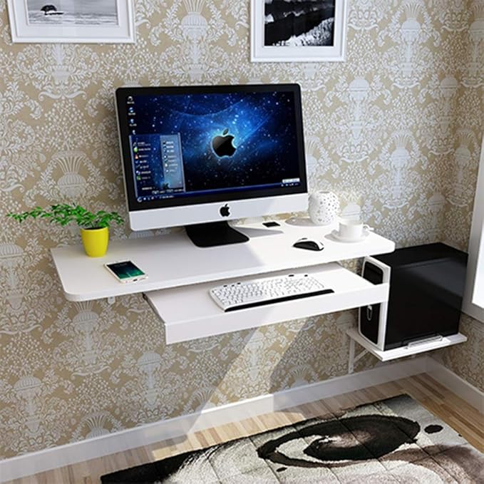 Floating table Wall Mount Laptop Desk Notebook Desk Study Table Wall Hanging Computer Table with