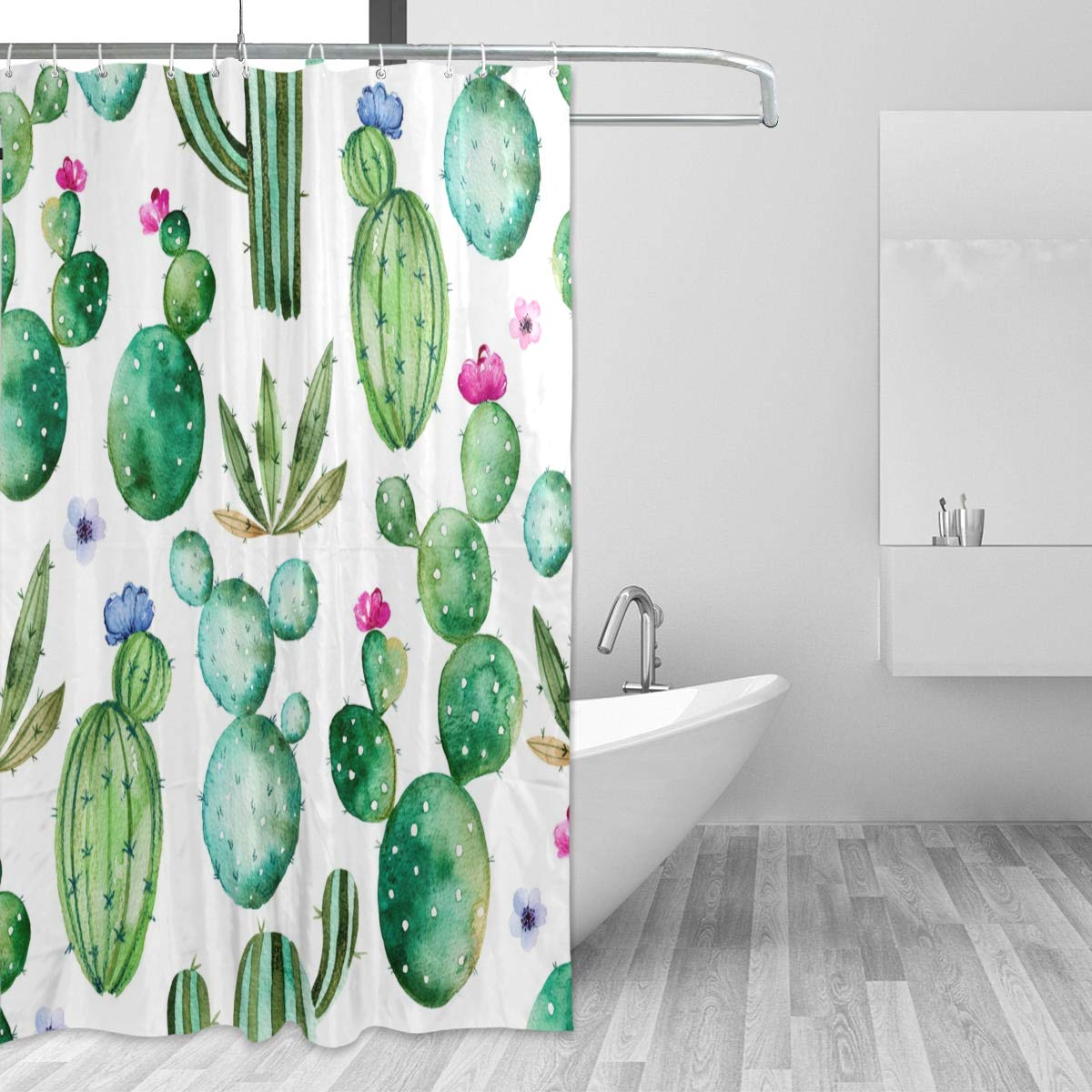 FFY Go mermaid shower curtains ocean blue teal fish scales geometric diamond bathroom curtains heavy duty weighted fabric shower curtain washable holiday shower curtain 12 hooks 183x183