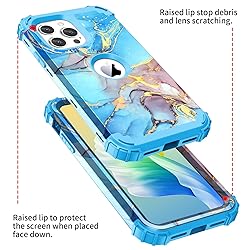 BQQFG for iPhone 13 Pro Max Case, Three Layer Heavy