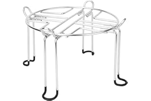 Omoojee Water Filter Stand 6" Tall by 9" Wide Compatible with Berkey Big, Royal and Travel System, Countertop Stainless Steel Stand for Gravity Fed Water Water Coolers with Max 9" in Diameter