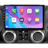 AWESAFE Car Radio Stereo Andriod 13 for Jeep Wrangler JK Compass Grand Cherokee Dodge Ram with CarPlay Android Auto