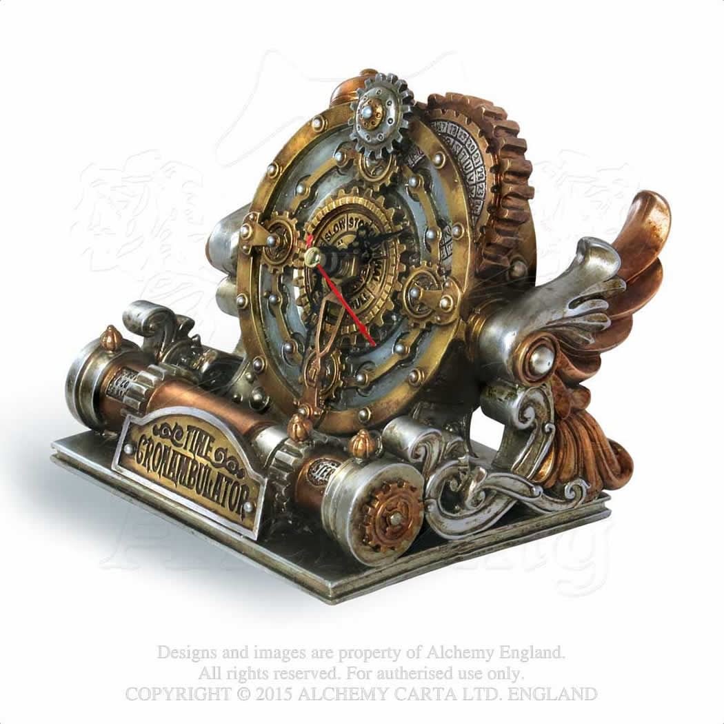 Alchemy Gothic Time Chronambulator Desk Clock