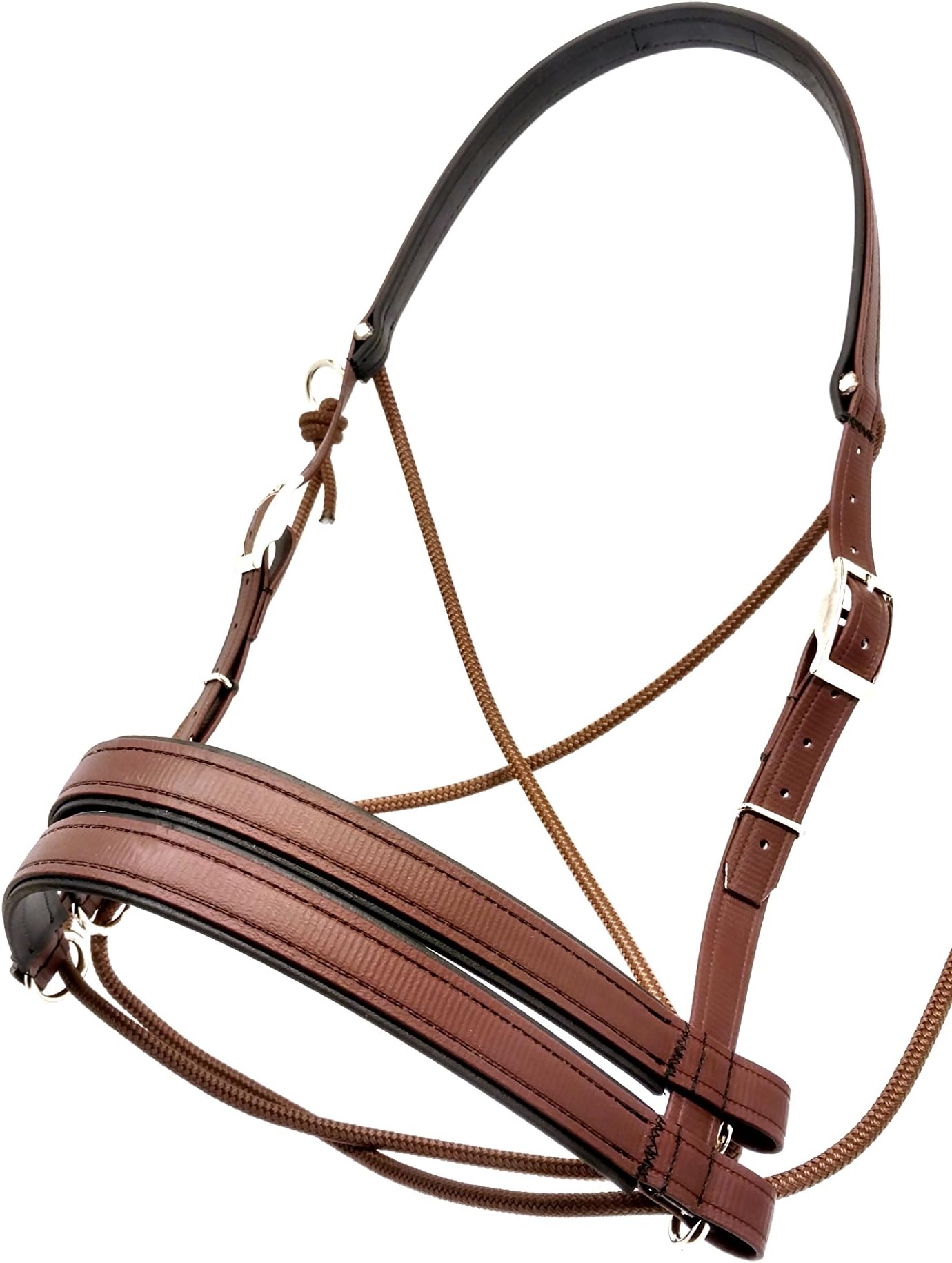 Ultimate Bitless Bridle (Brown, Regular/Full
