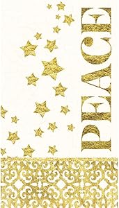 Cypress Home Starlit Winter Paper Guest Towel