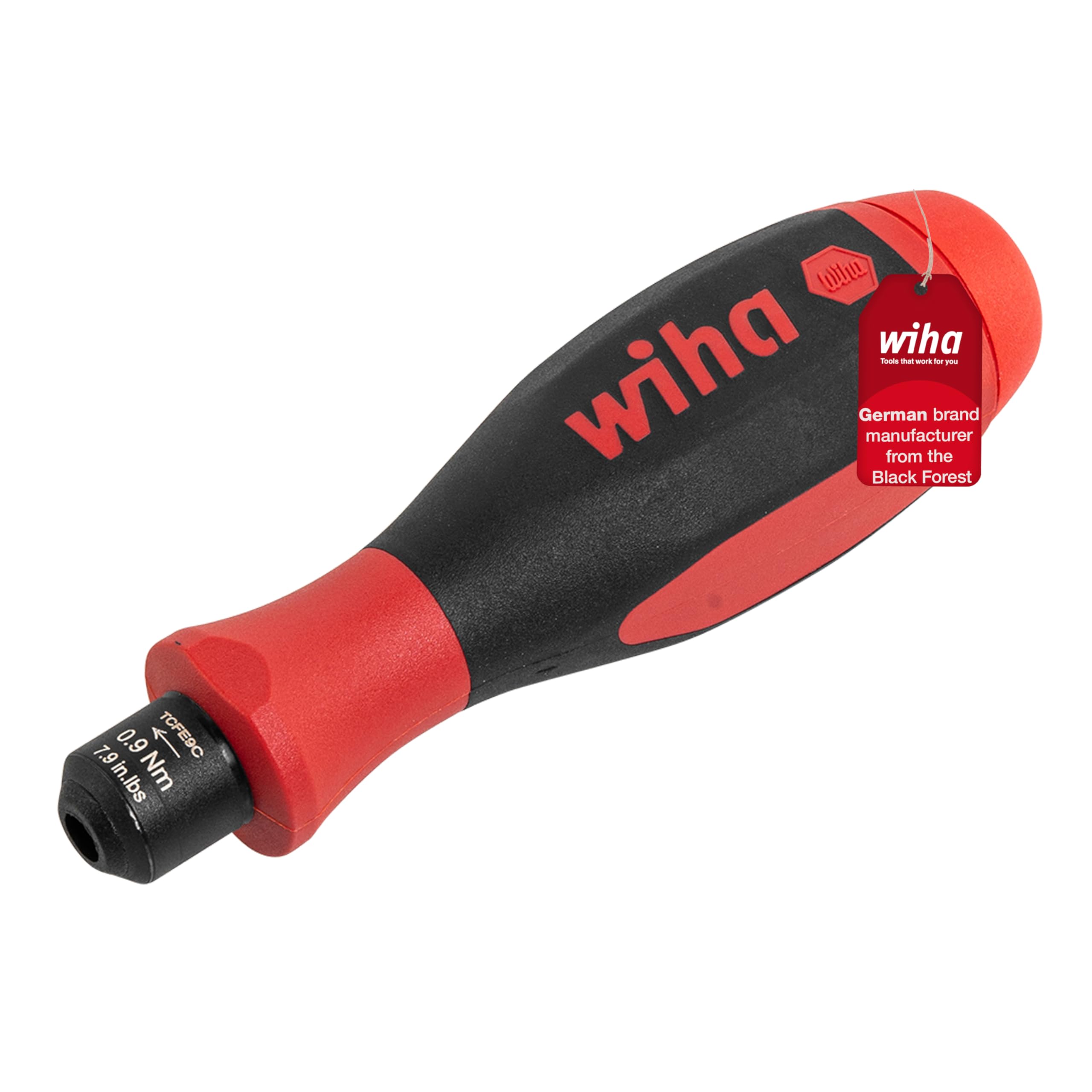 Wiha 29201090 Variant 2" Easy Torque Screwdriver, Black/Red, 0.9 N m