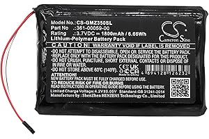 Cameron Sino Replacement Battery for Gar'min Z'UMO 340LM, 350LM, 390LM, 396, 396 LMT-S 1800mAh/3.7V