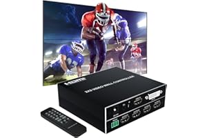 FENIXFIT 2x2 Video Wall Controller HDMI & DVI Support 4K Input 2x1, 1x2, 1x3, 3x1, 1x4, 4x1 Supports 180 Degree Rotate IR Remote & RS232 Control 1080P Output 60Hz LED Video Wall Controller Processor