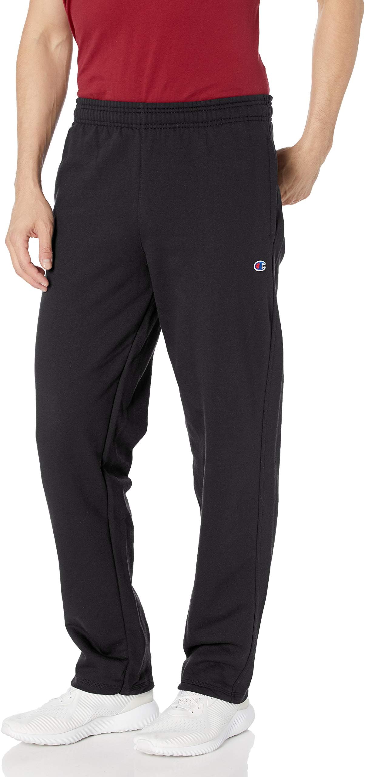 Champion Men's Powerblend Open Bottom Fleece Pant