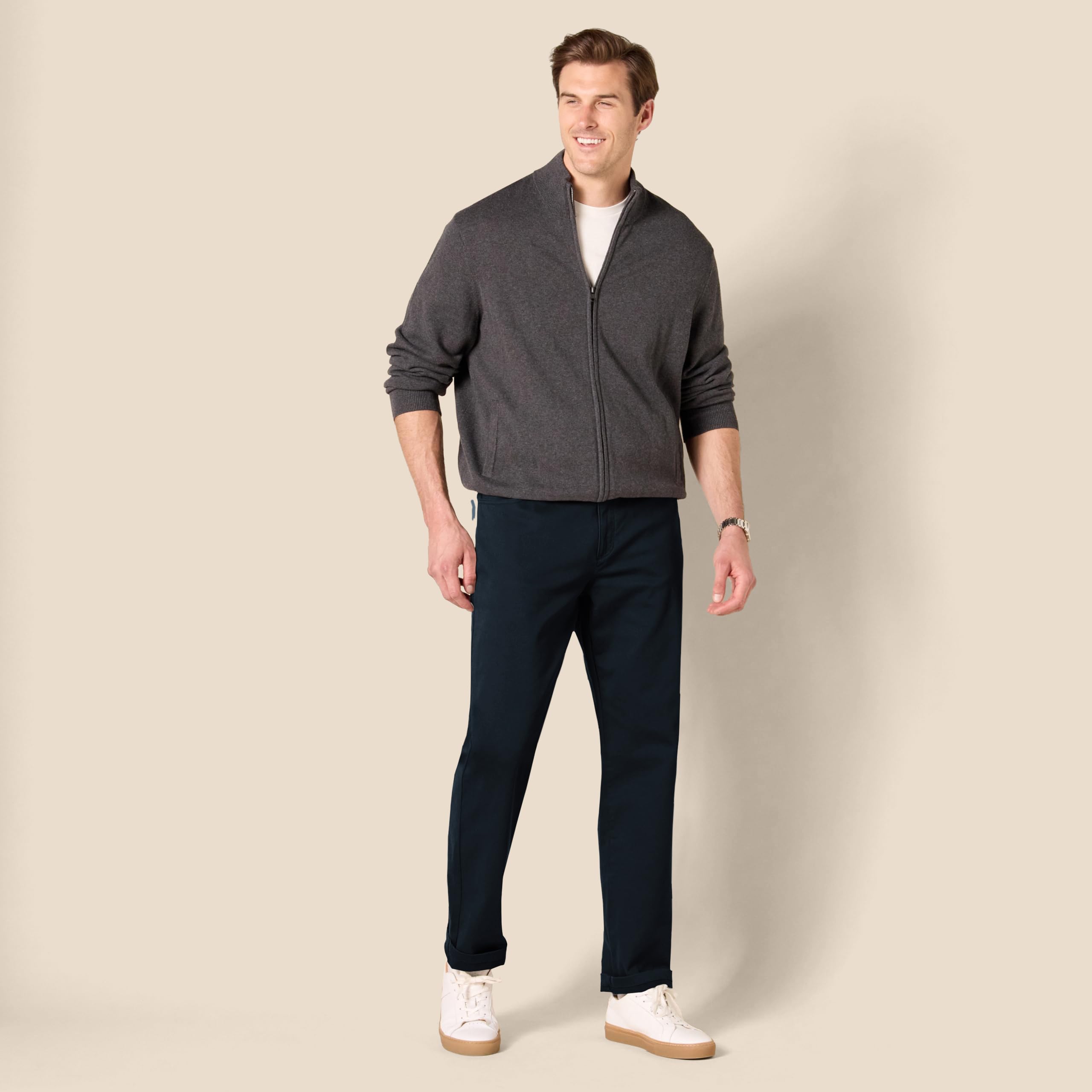 Amazon Essentials Herren 5-Pocket-Stretch-Twillhose, Gerade Geschnitten, Schwarz, 28W / 30L 7