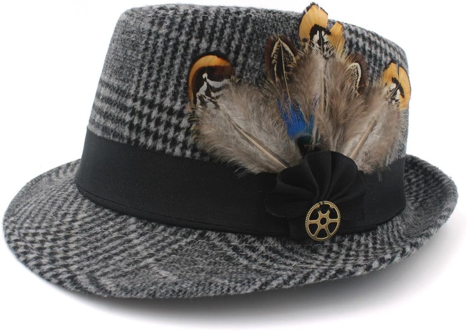 No-branded LRJTLKJ Moda Otoño Invierno Hombre Sombrero de Fieltro