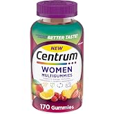 Centrum MultiGummies for Women 18 and Over, 170 Count | Contains Vitamin D3, B Vitamins and Antioxidant Vitamins C and E, Gluten Free, Non-GMO Ingredients, GLP-1 Support