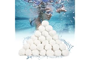 cermug Pool Filter Balls 1.5 lbs, Pool Filter Ball for Sand Filter, Sand Filter Media for Swimming Pool and Bathtubs, Eco-Friendly Pool Filter Media Suitable for All Sand Filter Pump (1.5lbs)