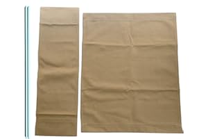 TBACW 1 Set (3pcs) 18''L X 15''W Directors Chair Canvas Replacement Director Chair Replacement Canvas with Round Fiberglass Stick for Directors Chairs Director Chair Covers Replacement Canva (Beige)