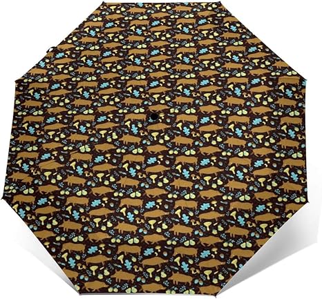 Amazon かわいいイノシシ野生の豚 自動三つ折り傘 ワンタッチ 風に強い おりたたみ傘 210t高密度 撥水加工 高強度グ ラスファイバー 軽量 Prince Glory 折りたたみ傘 通販