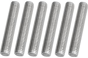 Mairuker M10 x 40mm Fully Threaded Rod 304 Stainless Steel Right Hand Threads,M10-1.5 Thread Pitch for Screw into Threaded Nuts 10Pcs