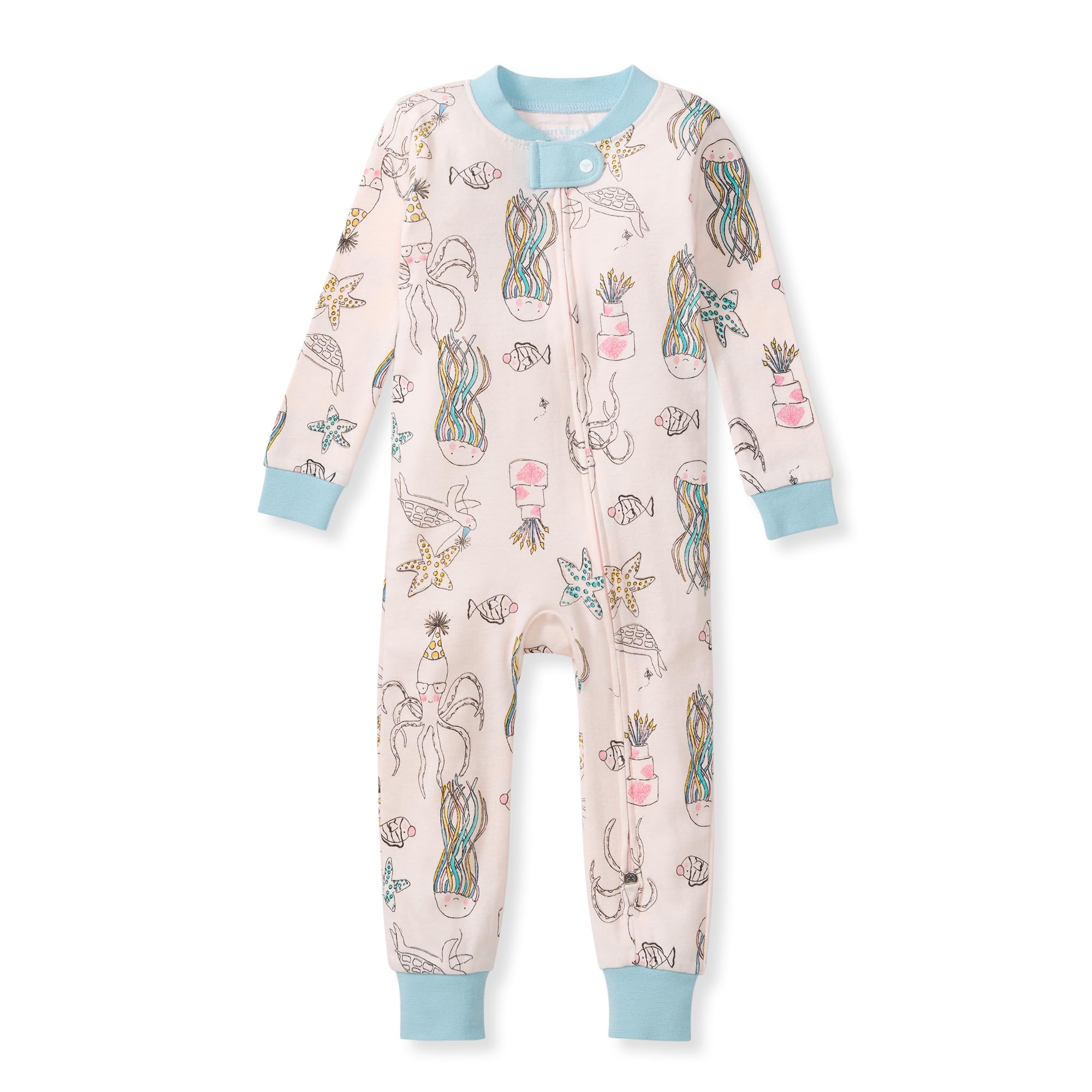Photo 1 of Burt's Bees Baby Baby Girls Pajamas, One-Piece Footless Sleeper PJs, Non-Slip Snug Fit - Infants 12, 18, and 24 Months